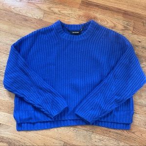 Naadam blue cropped sweater